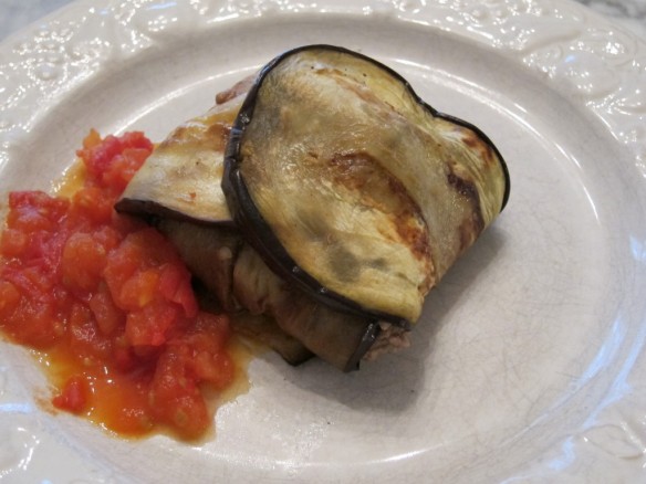 Ballotins aux Aubergines et Agneau