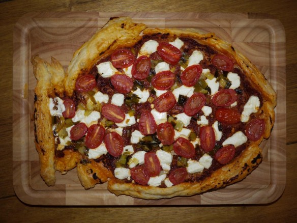 Tarte Tomate, Chèvre Frais et Aillet