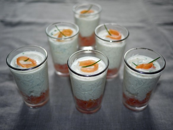 Verrines Mascarpone et Saumon