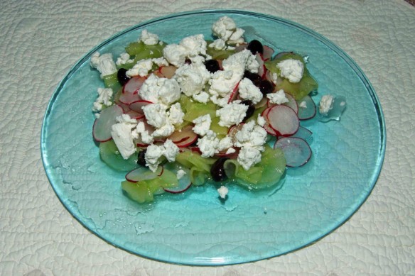 Cucumber and Goat Cheese Salad