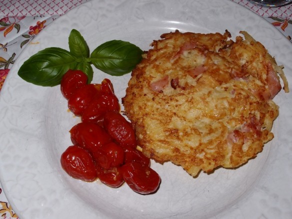 Röstis au Jambon et Tomates Cerises