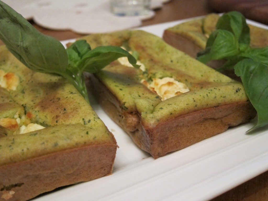 Courgette and Fresh Basil Moelleux