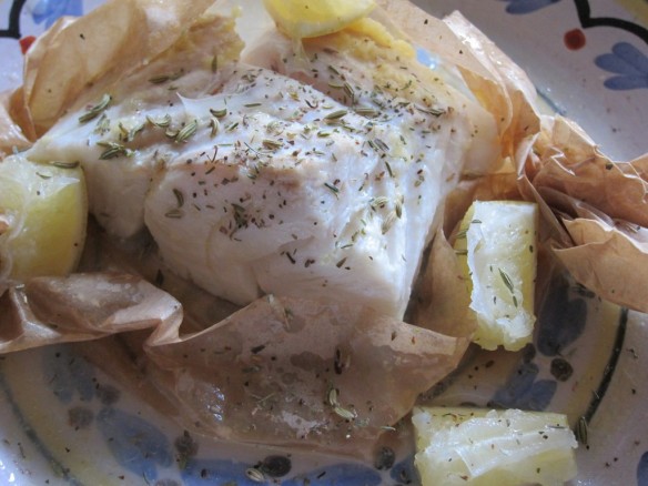 Steamed Cod Steak