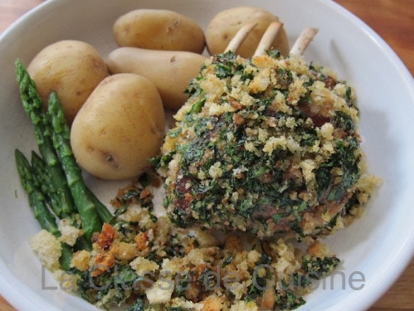 Rack of Lamb with Parsley Crumbs