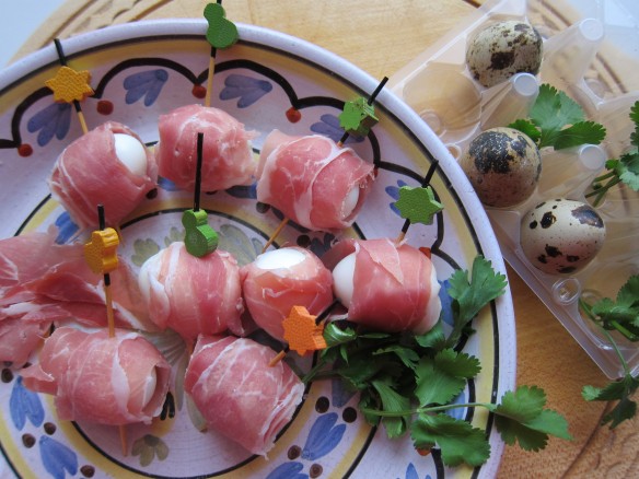 Mini Roulades aux Oeufs de Caille