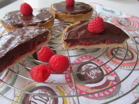 Tarte Framboises et Chocolat