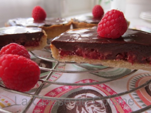 Raspberry and Chocolate Tart
