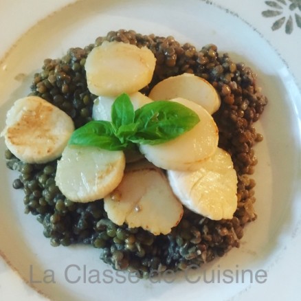 Lentil Dahl with Seared Scallops