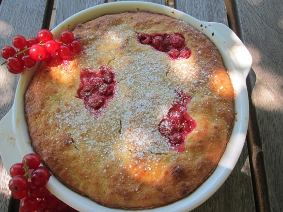 Redcurrant Clafoutis Soufflé