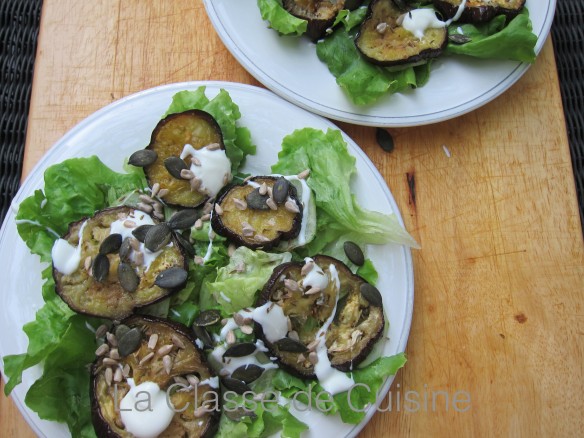 Salade d'Aubergines Rôties