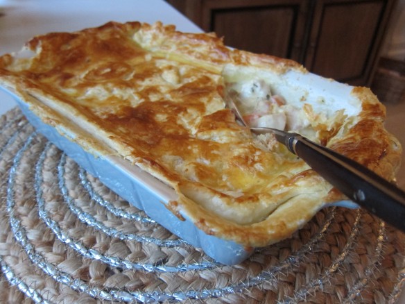 Tourte au Poulet et sa Pâte Feuilletée