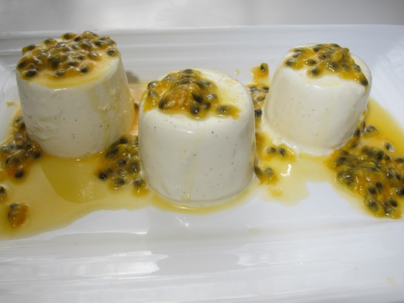 Yogurt Panna Cotta & Passion Fruit