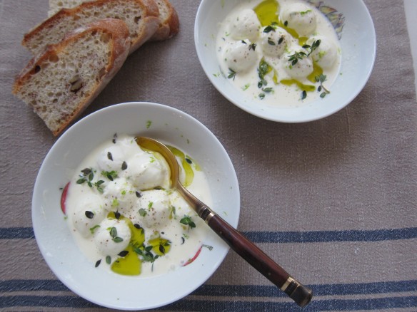 Marinated Mozzarella in Cream and Lemon