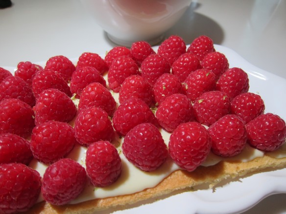 Tarte aux Framboises et sa Crème Pâtissière