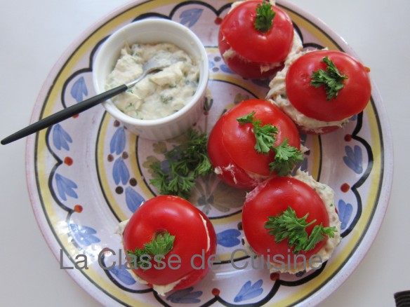 Smoked Mackerel Mousse in Tomatoes