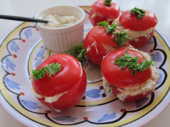 Tomates Farcies à la Crème de Maquereau