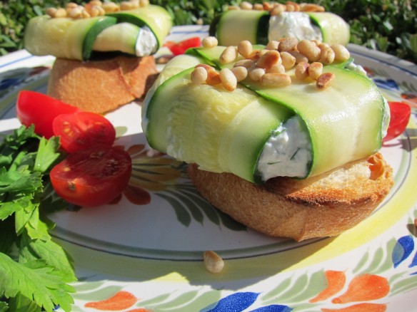 Charlotte de Courgette au Chèvre Frais