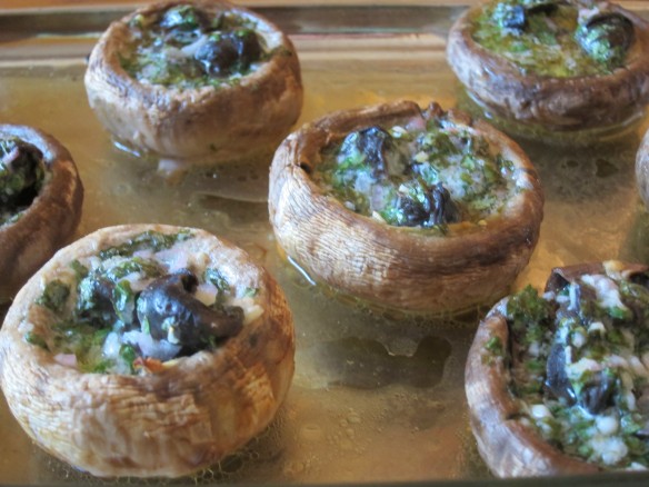 Stuffed Mushrooms with Snails