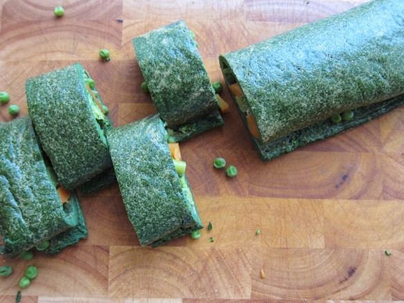 Green Rolled Omelette