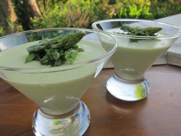 Green Asparagus Panna Cotta