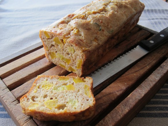 Yellow Courgette and Gruyère Savoury Cake