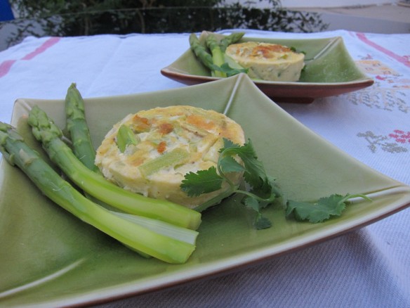 Flans aux Asperges Vertes