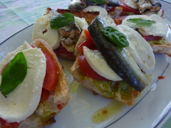 Mozzarella and Pepper Sarnie