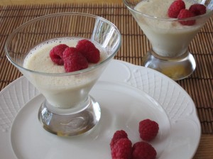 Panna Cotta aux framboises