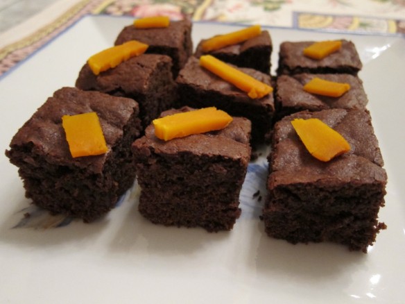 Chocolate Pumpkin Brownies