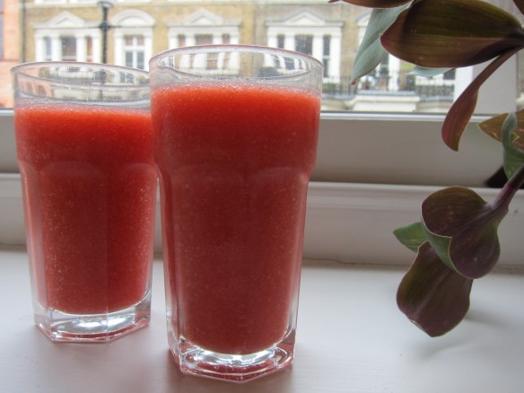 Smoothie aux Fraises