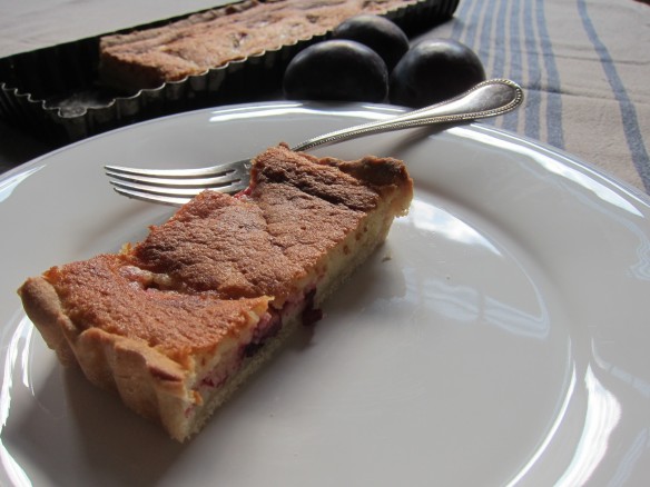 Almond Custard Prune Tart