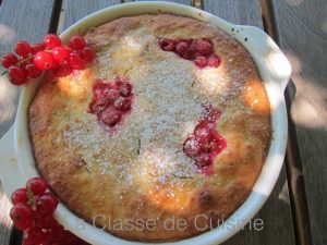 Clafoutis Soufflé aux Groseilles 