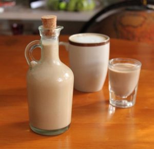 Bouteille remplie d'Irish Cream - La Classe de Cuisine