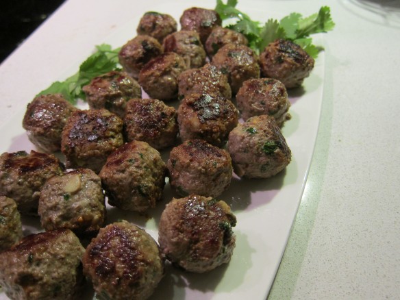 boulettes de viande & Coriandre 