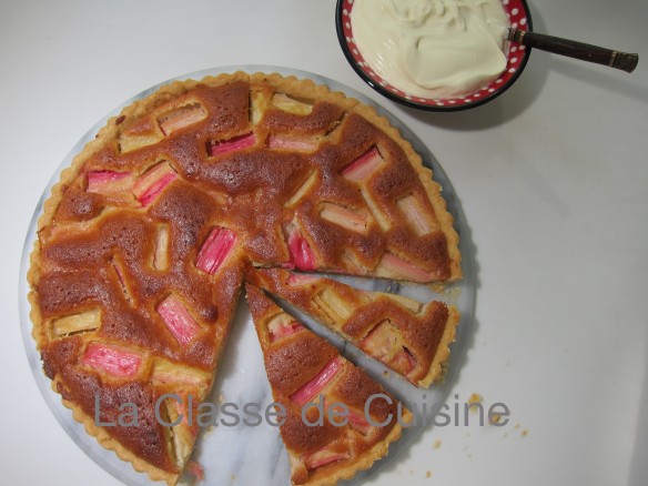 Rhubarb and Almond Tart