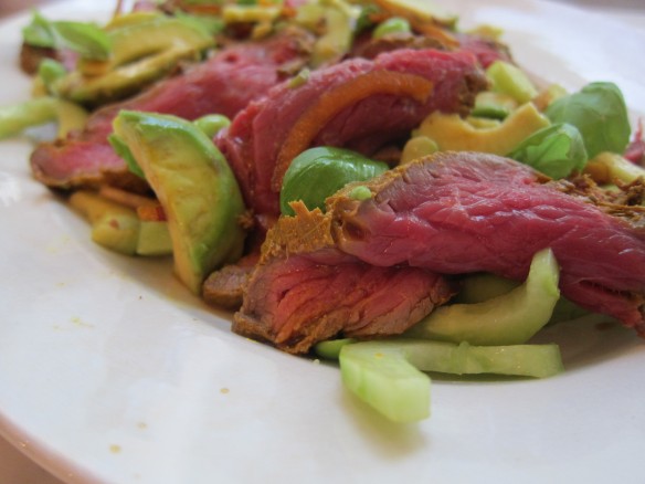 Tataki de Boeuf et Avocat 