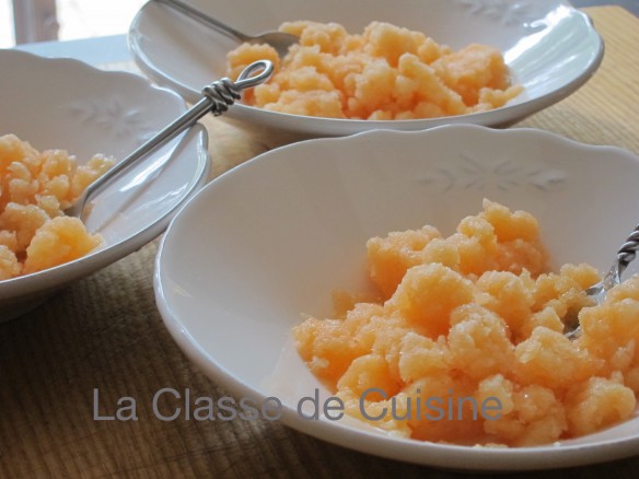 Granité au Melon Fait Maison