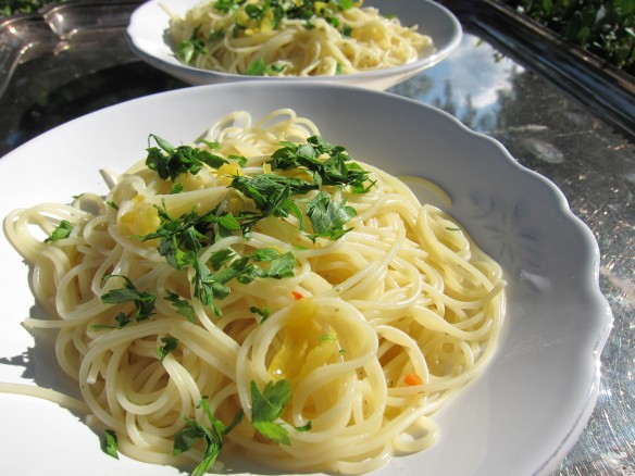 Capellini au Citron et au Persil