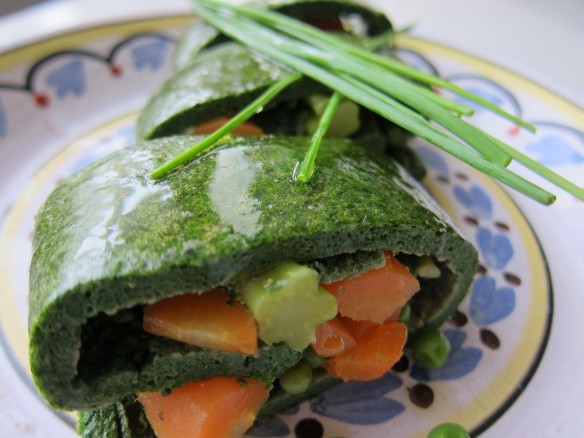 Omelette Verte Roulée