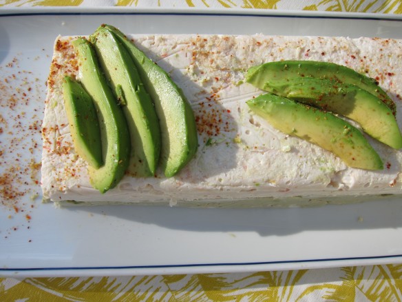 Avocado and Crab Terrine