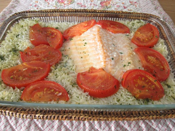 Salmon à la Provençale